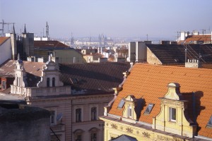 Výhled z domu na Hradčany